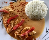 Hähnchencurry mit Reis